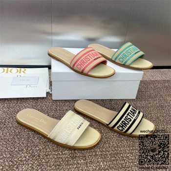 디올 힐 샌들 슬리퍼