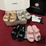 샤넬 힐 샌들 슬리퍼