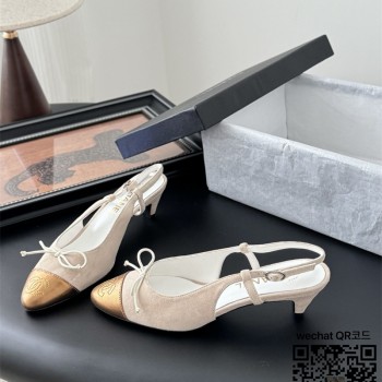 샤넬 힐 샌들 슬리퍼