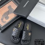 샤넬 힐 샌들 슬리퍼