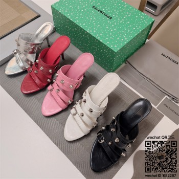 발렌시아가 힐 샌들 슬리퍼