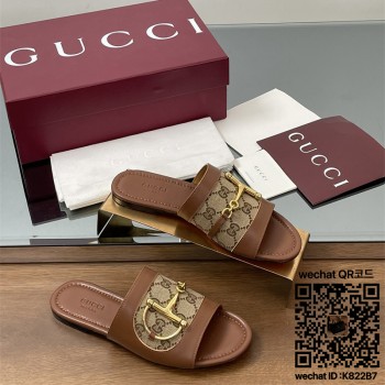 구찌 힐 샌들 슬리퍼