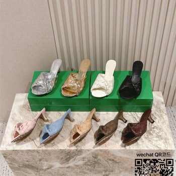 보테가베네타  힐 샌들 슬리퍼