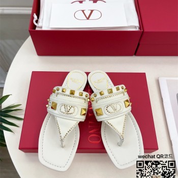 발렌티노  힐 샌들 슬리퍼