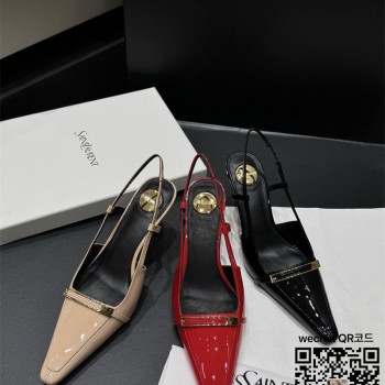 생로랑  힐 샌들 슬리퍼