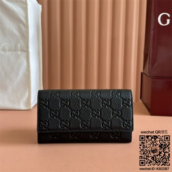 구찌 GG 엠블럼 장지갑 토프 가죽 815922