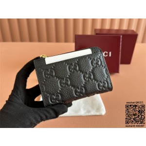 구찌 GG 엠블럼 지퍼 카드 케이스 815936