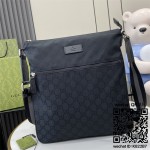 구찌 GG 스몰 캔버스 메신저백 블랙 449185