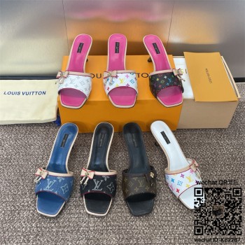 루이비통  힐 샌들 슬리퍼