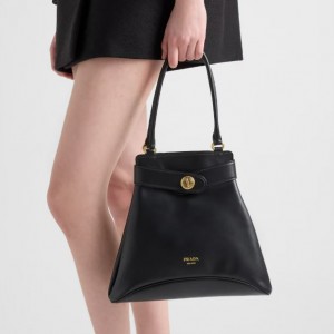 프라다 미디엄 가죽 토트백 1BG567