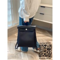 에르메스 퍼플 허백 헐백 백팩