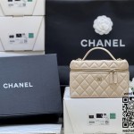 샤넬 25SS 탑핸들 포쉐트 체인 베니티백 블랙 AP4385