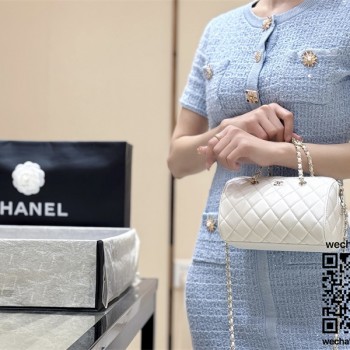 샤넬 25SS 미니 볼링백 체인 핸들 원통백 AP4474