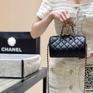 샤넬 25SS 미니 볼링백 체인 핸들 원통백 AP4474