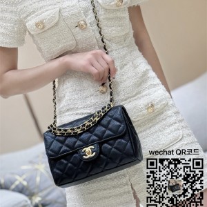 샤넬 미니 플랩백 캐비어 시즌백 AS5239