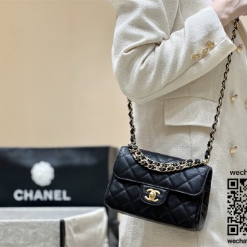 샤넬 미니 플랩백 캐비어 시즌백 AS5240