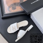 샤넬 힐 샌들 슬리퍼