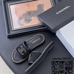 샤넬 힐 샌들 슬리퍼