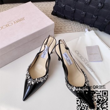 지미추 힐 샌들 슬리퍼