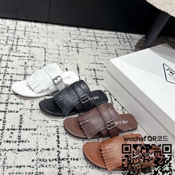 프라다  힐 샌들 슬리퍼