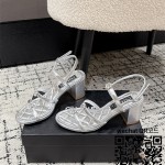 샤넬 힐 샌들 슬리퍼