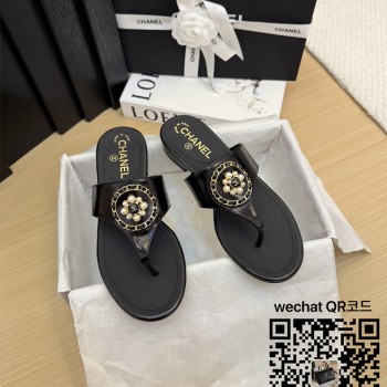 샤넬 힐 샌들 슬리퍼