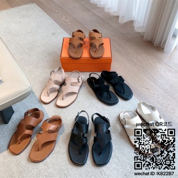 에르메스 힐 샌들 슬리퍼