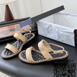 샤넬 힐 샌들 슬리퍼