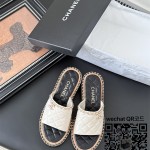 샤넬 힐 샌들 슬리퍼