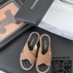 샤넬 힐 샌들 슬리퍼