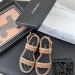 샤넬 힐 샌들 슬리퍼