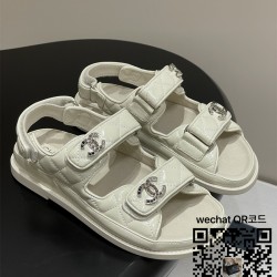 샤넬 힐 샌들 슬리퍼