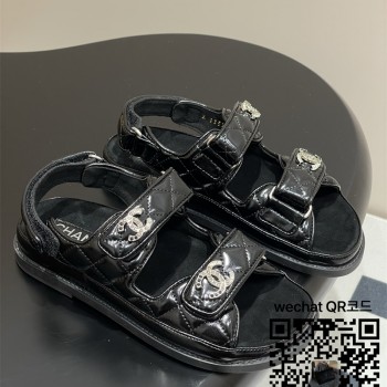 샤넬 힐 샌들 슬리퍼