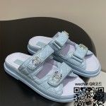 샤넬 힐 샌들 슬리퍼