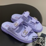 샤넬 힐 샌들 슬리퍼