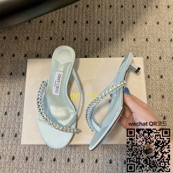 지미추 힐 샌들 슬리퍼