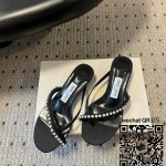 샤넬 힐 샌들 슬리퍼