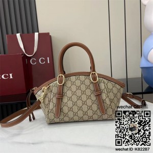 구찌 GG 엠블럼 스몰 탑 핸들 핸드백 839005