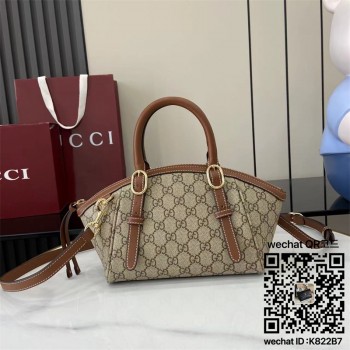 구찌 GG 엠블럼 스몰 탑 핸들 핸드백 839005