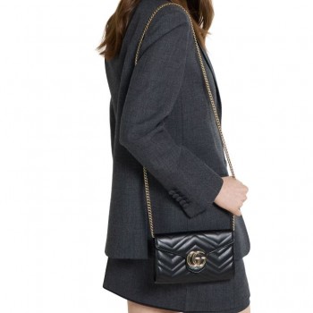 구찌 GG 마몽 체인 달린 지갑 크로스백  837745