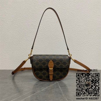 셀린느 25FW 트리오페 폴코 숄더 크로스백  122652