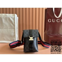 구찌 남성 GG 수프림 수퍼 미니 크로스백 816954