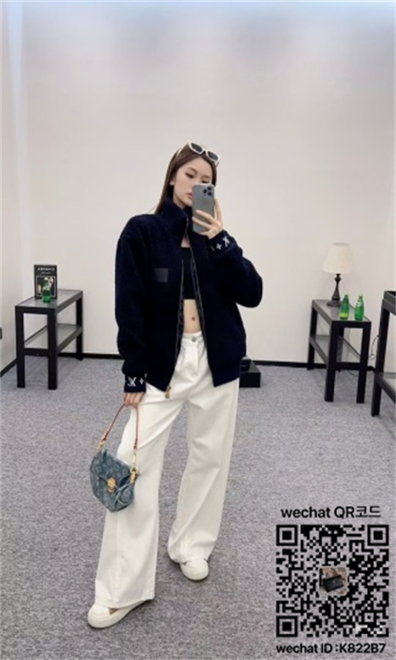 lV26SS 가죽 라벨 테디 아우터 (블랙) 점퍼 자켓