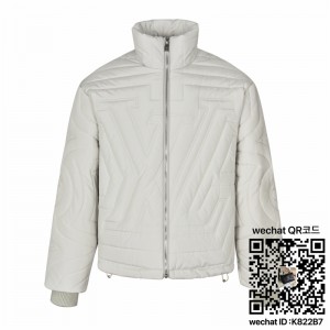 루이비통 25SS 부츠 라인 자수 솜패딩 지퍼 아우터 남여공용