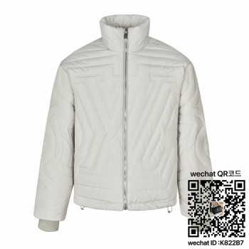 루이비통 25SS 부츠 라인 자수 솜패딩 지퍼 아우터 남여공용