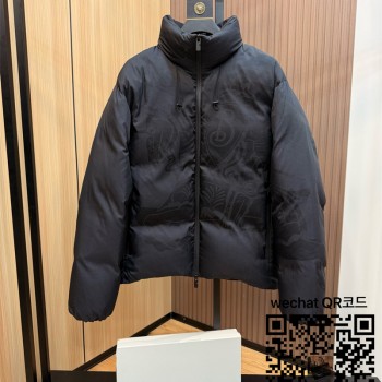 버버리 프린트 패딩 90%거위털