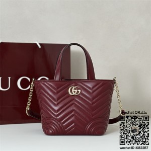 구찌 GG 마몽 스몰 토트백 847386