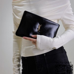 생로랑 칼립소 패디드 클러치 765025 23cm