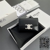 셀린느 CELINE 트리오페 캔버스 반지갑