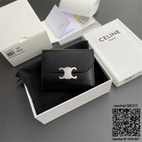 셀린느 CELINE 트리오페 캔버스 반지갑